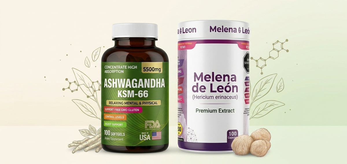 COMBO ASHWAGANDHA + MELENA DE LEON LIQ